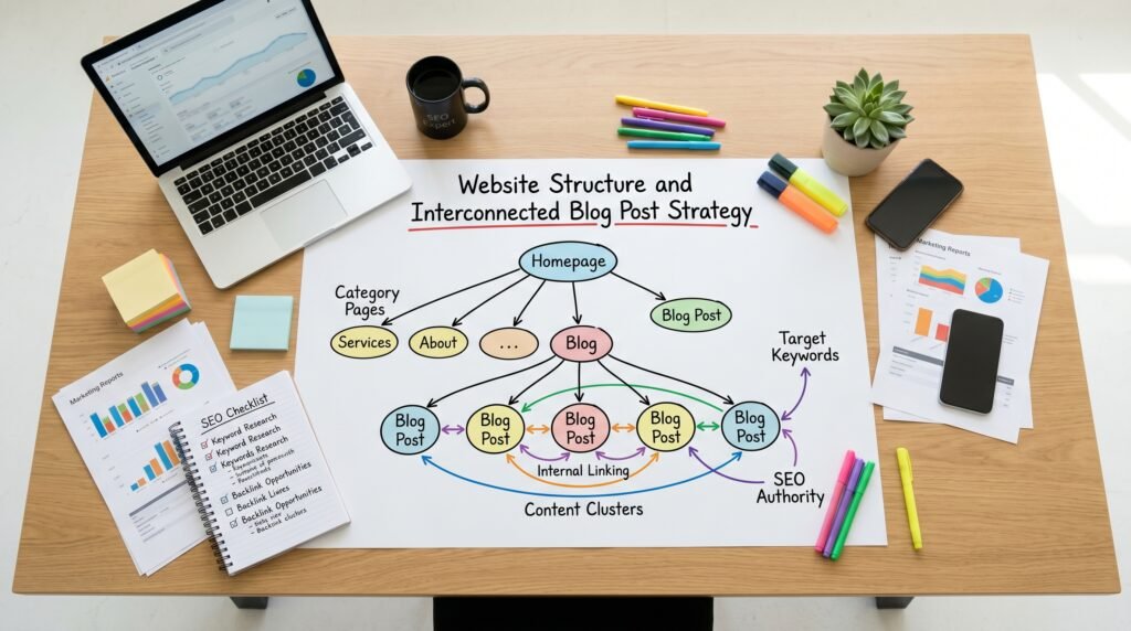 Internal linking strategy for better website navigation